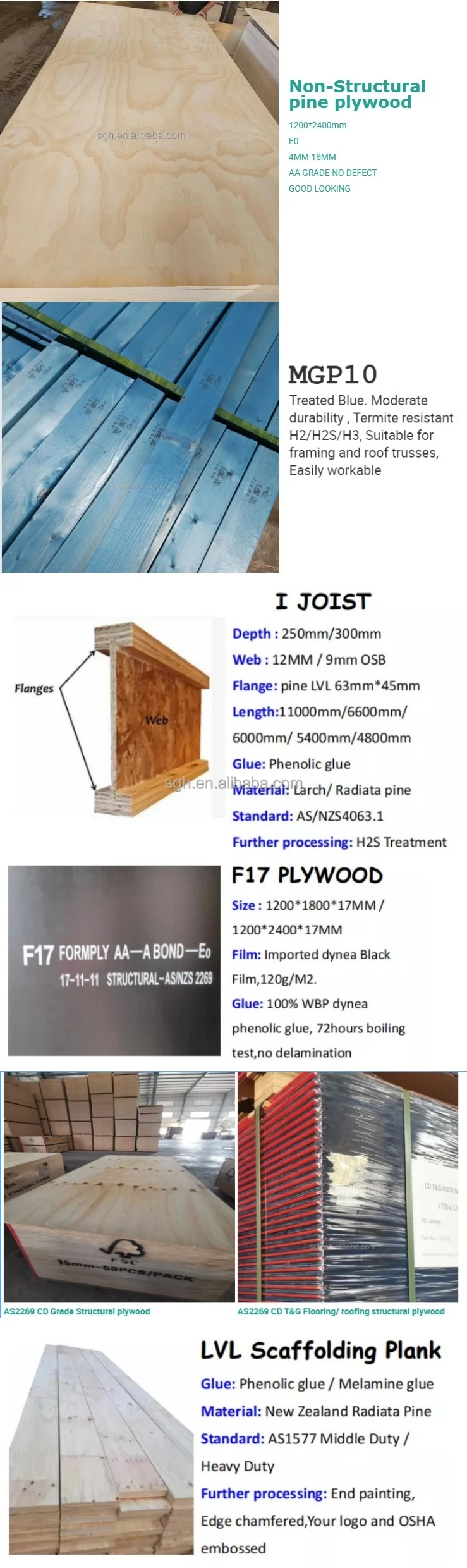 Form F17 E13 E14 Lvl Australia Standard 90x35 90x45 A Bond Pine Wood ...