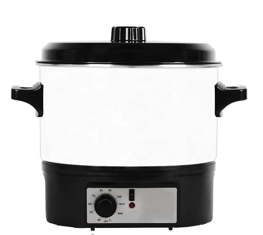 White Enamel Electric Water Bath Canner Multifunctional Cooker For