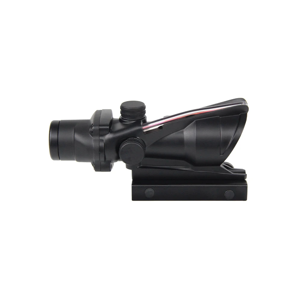 4X32 ACOG Optic Red Fiber Sight Red Dot Illuminated Scope Optical Sight Hunting