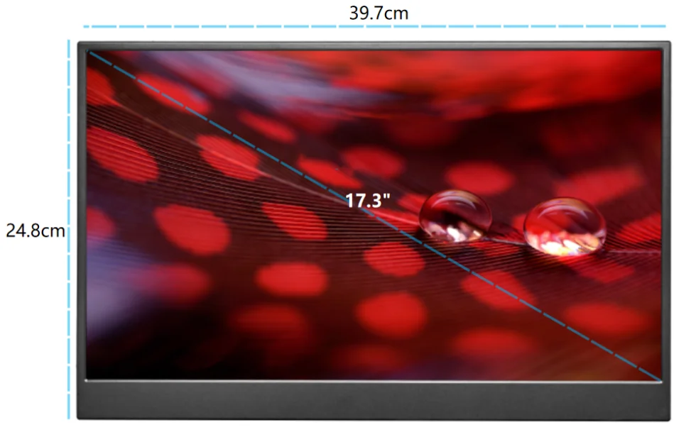 17 Inch Extendable Screen Usb Type C Full Hd Oled Laptop Screen