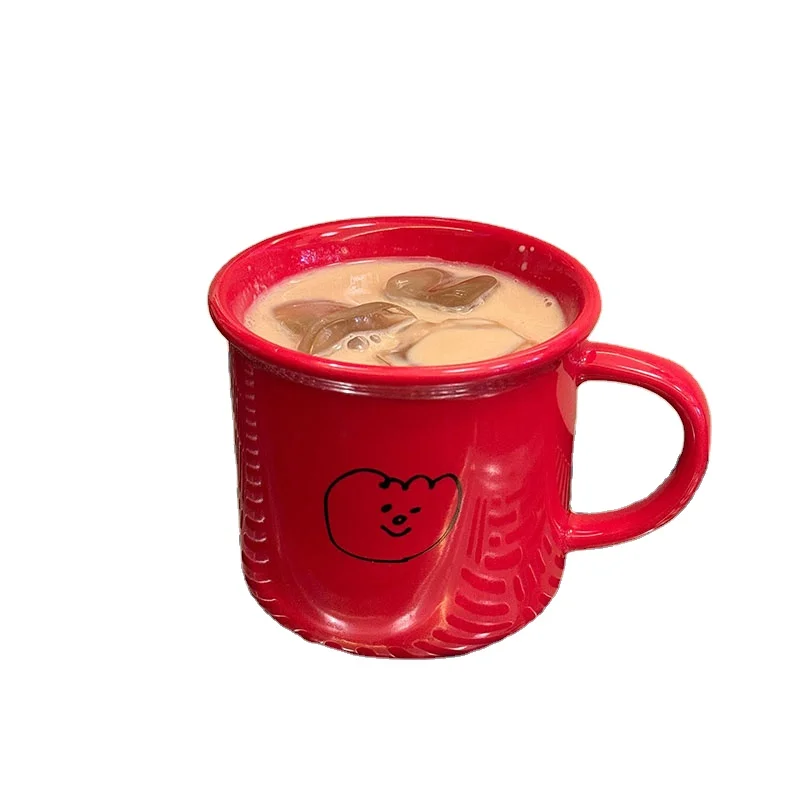 Original Simple Red Mug 300ml Coffee Mug
