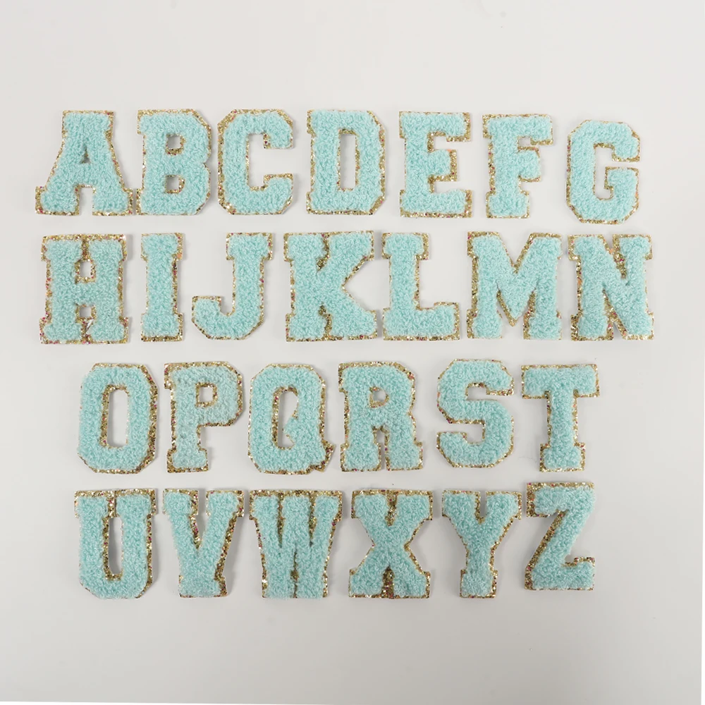 Stock Bling Self Adhesive Embroidery Patch Sets 26 Letters Az Directly