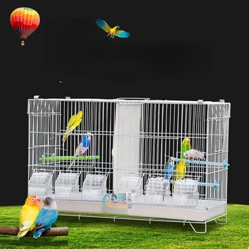 thumbnail image 2 of 64" XLARGE Double Flight Breeding Canaries Aviary Cockatiel Budgie LoveBird Cage 2 of 12