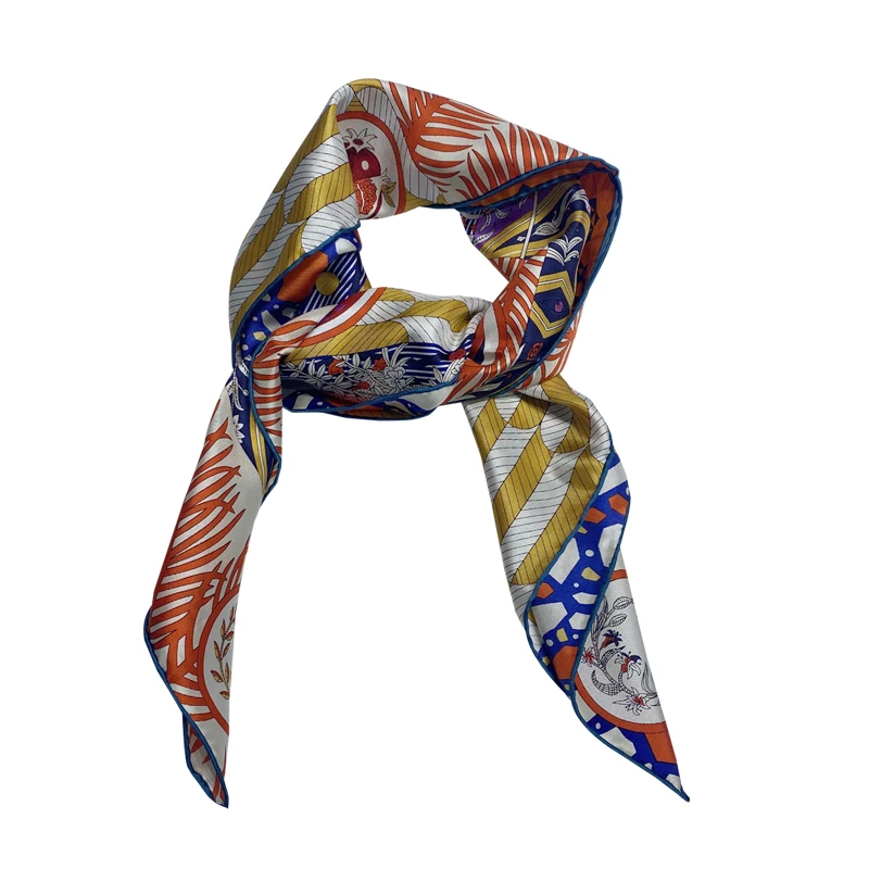 Wholesale Women's Summer Square Silk Scarves Luxury