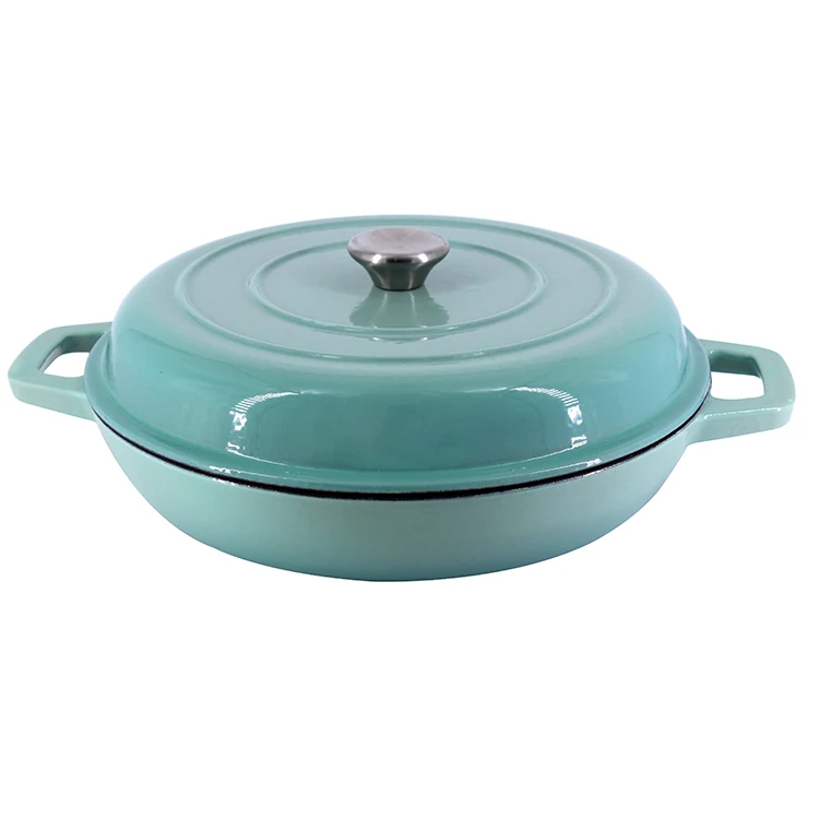 Factory-Made Household Large-Capacity Square Two-Ear Enameled Cast Iron Dutch  Oven - China Soup Pot and Cast Iron Soup Pot price