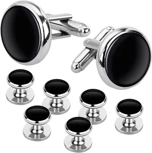 Customized Stainless Steel  Cufflinks and Studs for Men Cufflink Wholesale