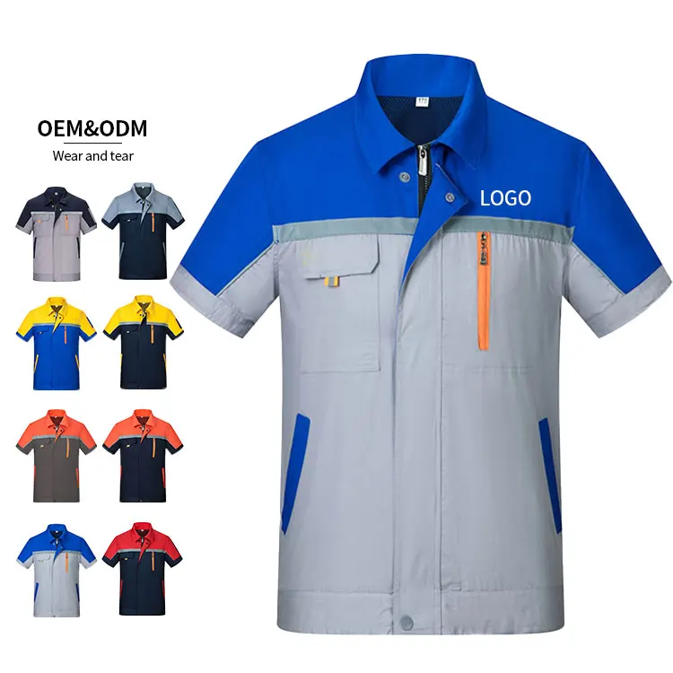 Workwear Jacket and Pants Work Scrub Custom Construction Suit Overalls Car Repair Clothes Uniform Workwear Security Industrial