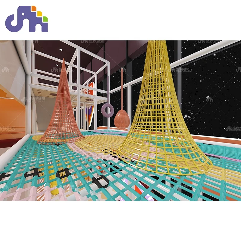 Domerry New Design Customized Commercial Kids Amusement Park Facilities Indoor Playground Slides Soft Play Amusement Machine