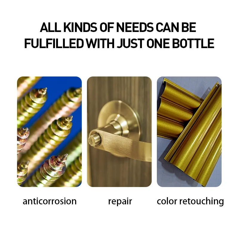 HOSEN  Colorful Gold Galvanizing Spray Paint Aerosol Spray Paint Anti-corrosion Galvanized Coating