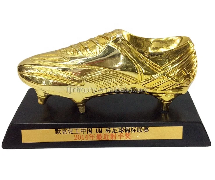 Resin  Cup Golden Cheap Football Boots Champions League Award Trophies Cup Soccer Clubs Fans Souvenirs Collectibles