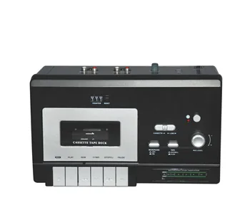 High Quality Portable music system w/USB to PC Recording double tape and Built-in Mono Speaker audio cassette recorder player