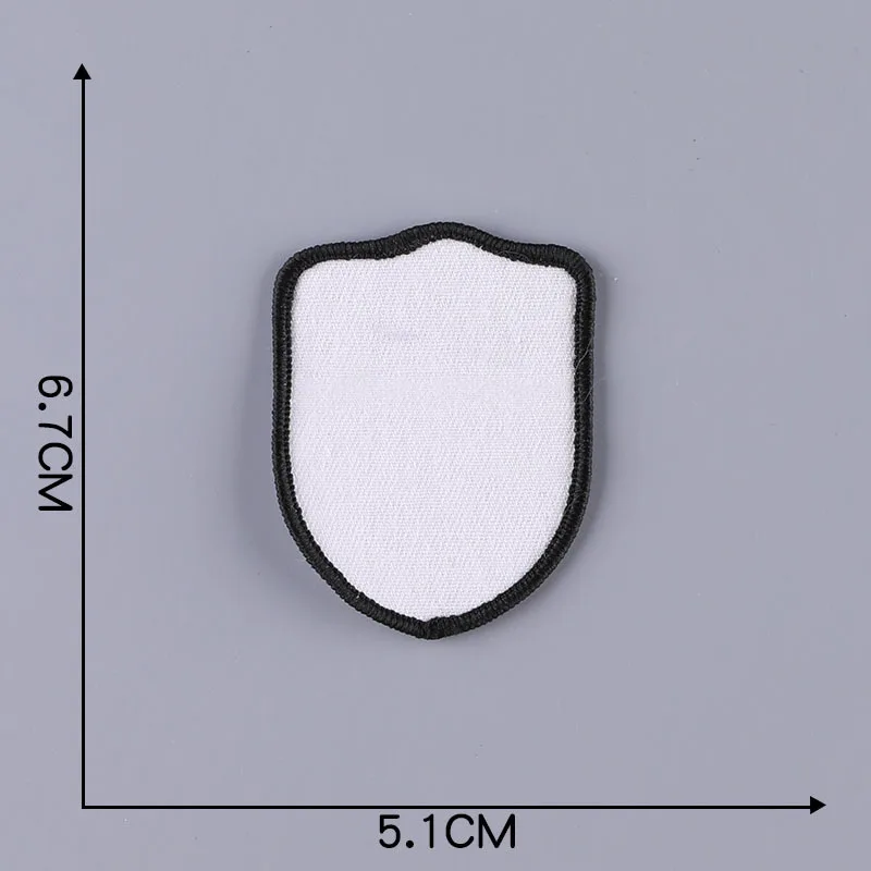 Custom Blank Iron On Embroidery Patch Heat Transfer Blank Sublimation