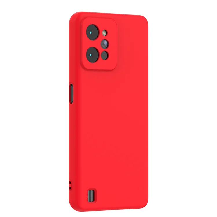 For Realme C31 Silicon Phone Cases Microfiber Soft Touch 2mm Thickness Silicone Phone Case with Lining