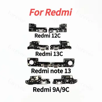 For Xiaomi 13T 12T For Redmi 12C 13C Note 13 9A/9C USB Dock Connector Charging Port Flex Cable USB Charger Plug Repair Parts