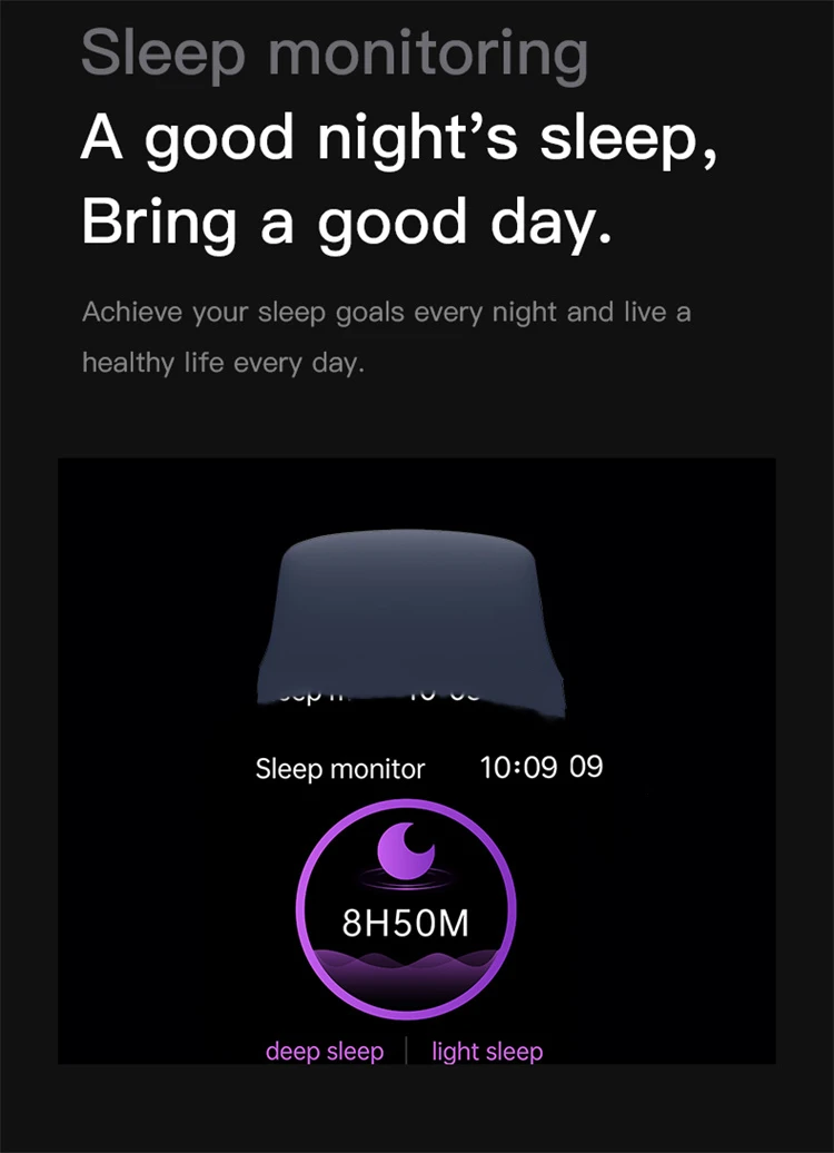 Hiwatch Smartwatch Series 7 sleep monitoring