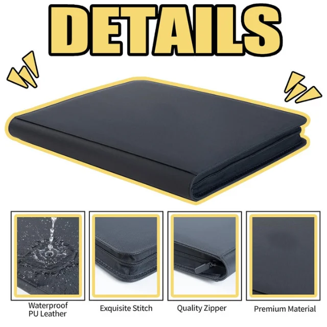 9 Pockets PU Leather Yu-Gi-Oh Top Loader Binder Premium Trading Card Game ( TCG) Pokmon Trading Toploader Card Binder| Alibaba.com
