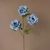 3-headed diamond [with leaves] rose gray-blue