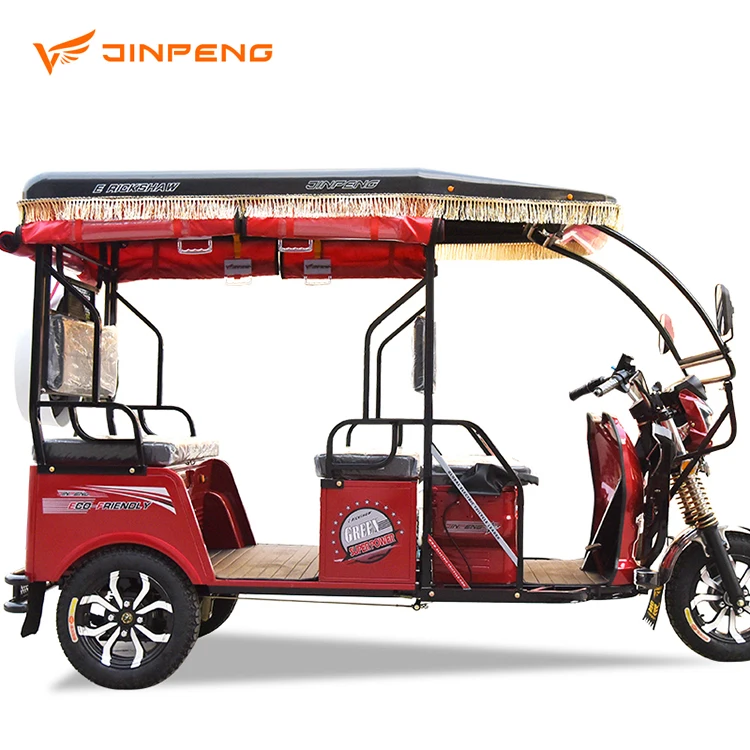 Cheap Electric Rickshaw 4 Passenger Solar Electric Tricycle India Electric Tuk Tuk for Sale in Kenya Made I