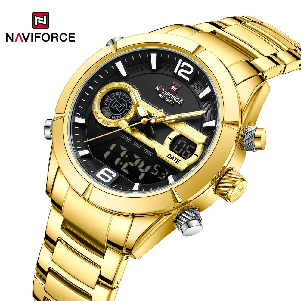 NAVIFORCE 9232 GBG Luxury Men's Watch with Quartz Movement