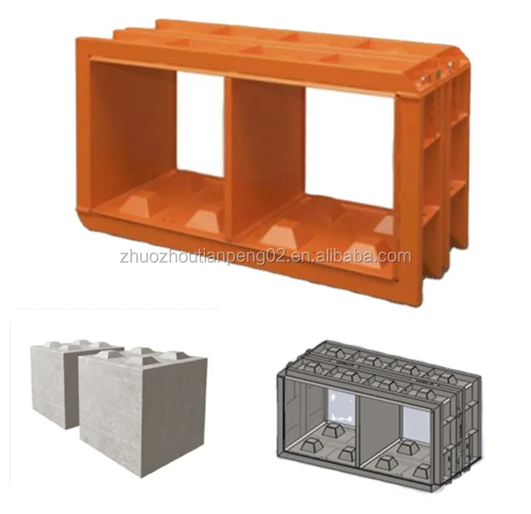 Size and Color Can Be Custom-made Steel Concrete Stackable Block Lego Molds of Interlock