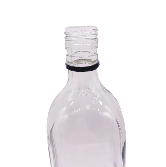 Saudi Arabia 700ml 750ml square Shaped Vodka Drinking Transparent Wholesale Glass Bottle