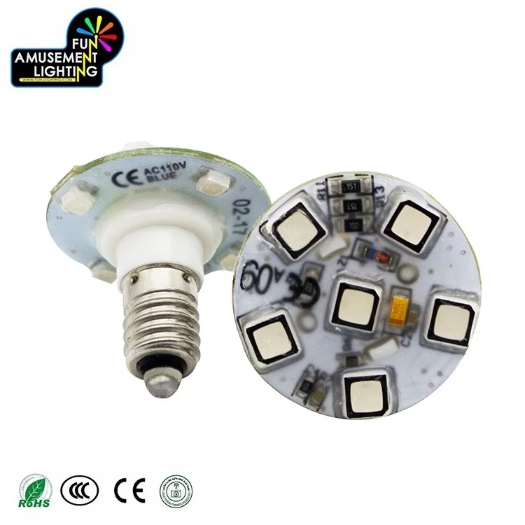 Factory Sale Fun Amusement LED Auto Pixel Cabochon Lamp 24V E10 IP65 Plastic Body for Theme Parks and Nighttime Lighting