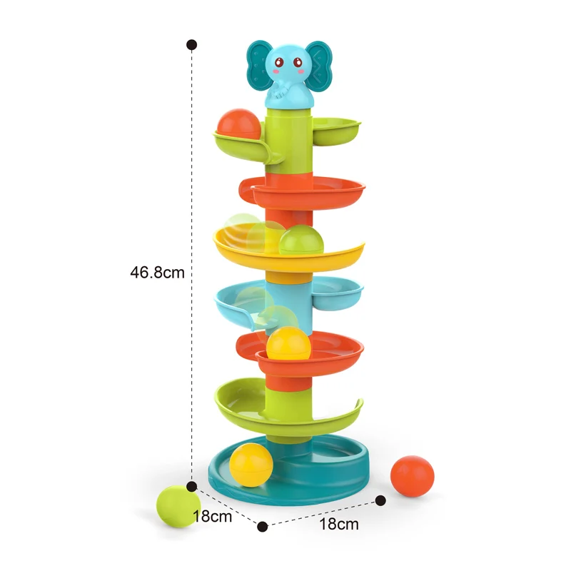 Toddler Children Rolling Ball Baby Early Educational Marble Run ...