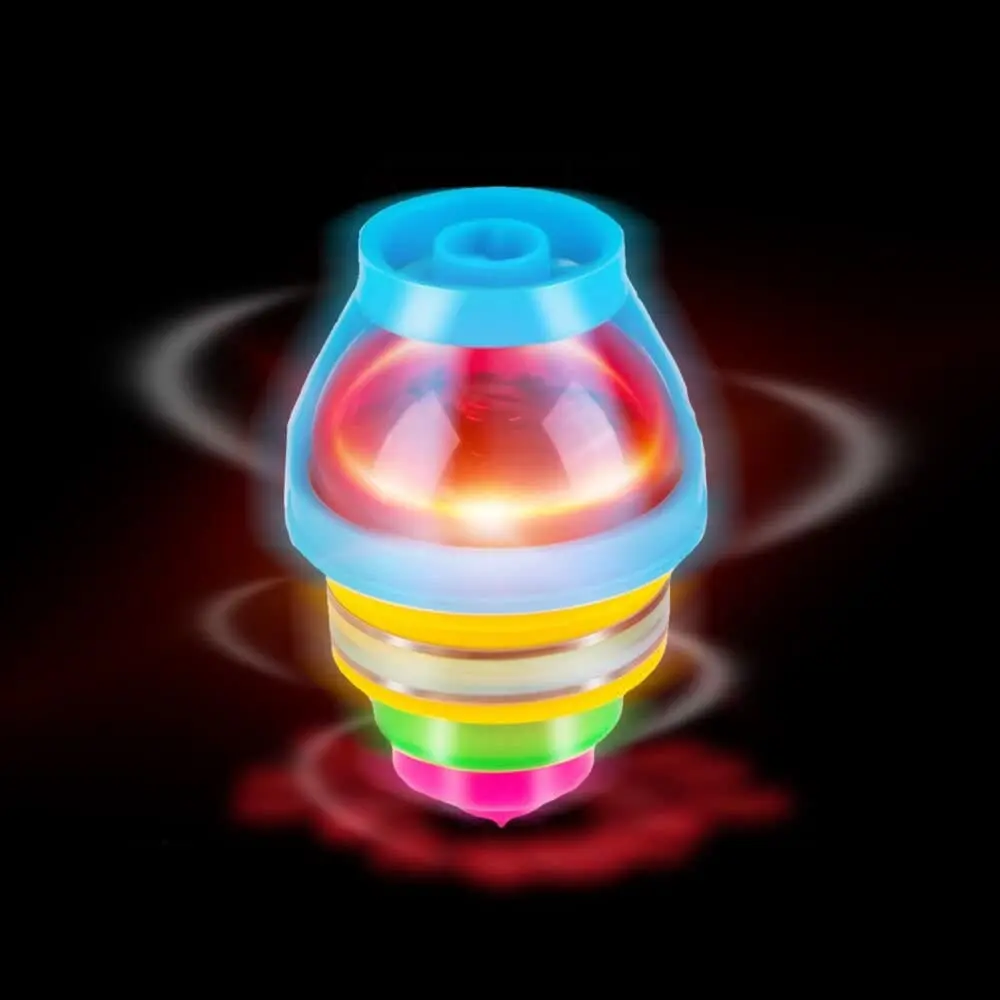 Factory Wholesale LED Light up Flashing UFO Spinning Tops with Gyroscope Flashing Spinning Toys Novelty Bulk Toys Party Favors