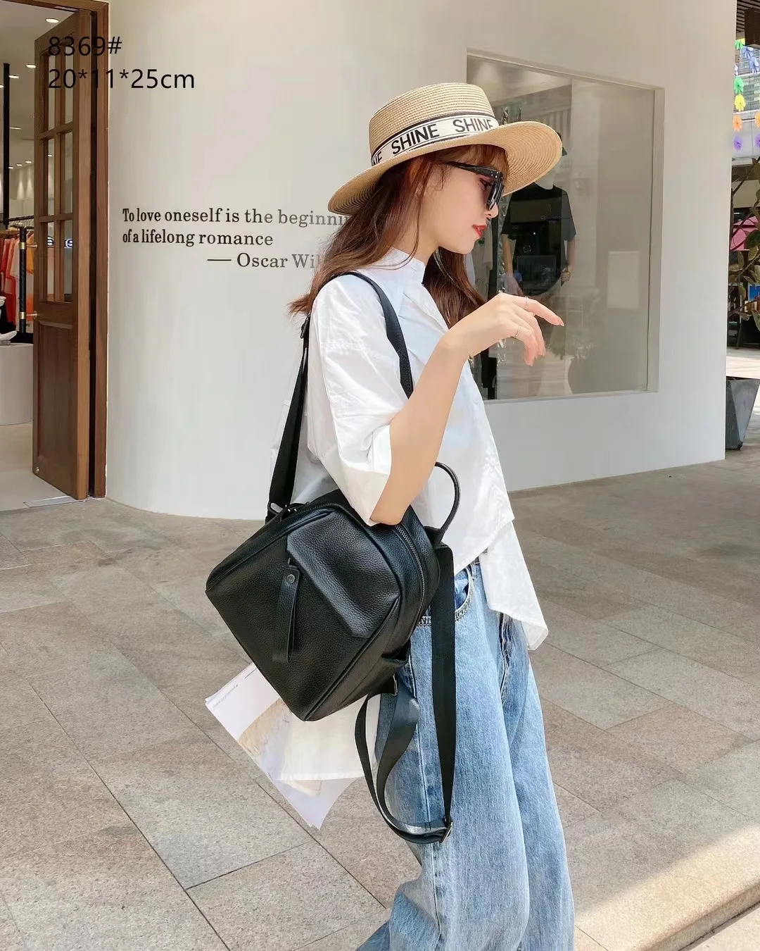 Mochila Mujer Impermeable Negra Bolso Cartera Calidad Dama | Meses Sin