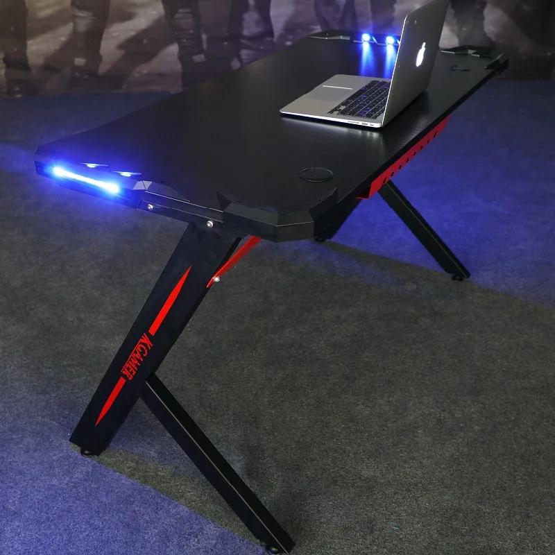 lynx led gaming computer desk