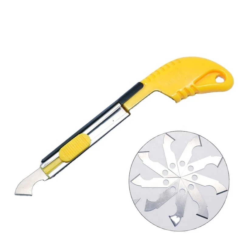 2018 NEW PVC Acrylic Plastic Sheet Perspex Cutter Hook Cutting Tool With 10  Spare Blades