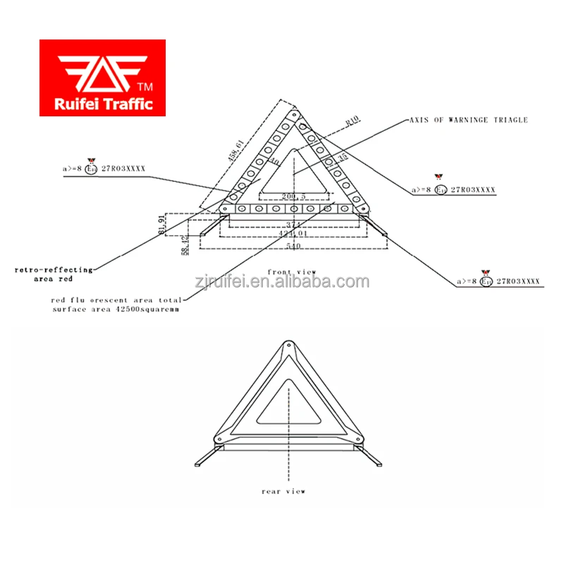 ECE R27 Approved Safety Warning Triangle