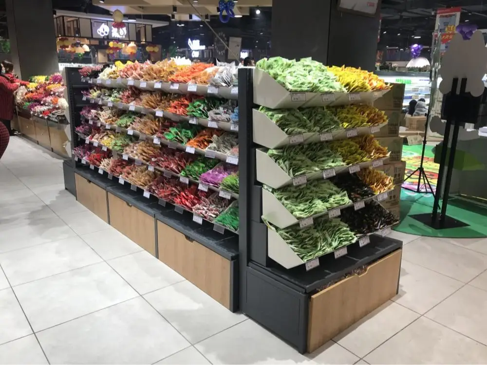 Xinde Convenience Store Potato Chips Candy Display Racks Doubleside