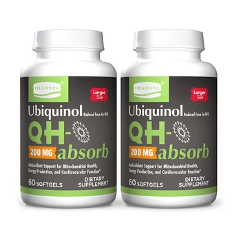 OEM QH-Absorb 200 mg  Mitochondrial Energy Production & Cardiovascular Health QH-Absorb Softgel Capsules 60 Counts