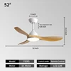 52INCH-White+ Original Wood