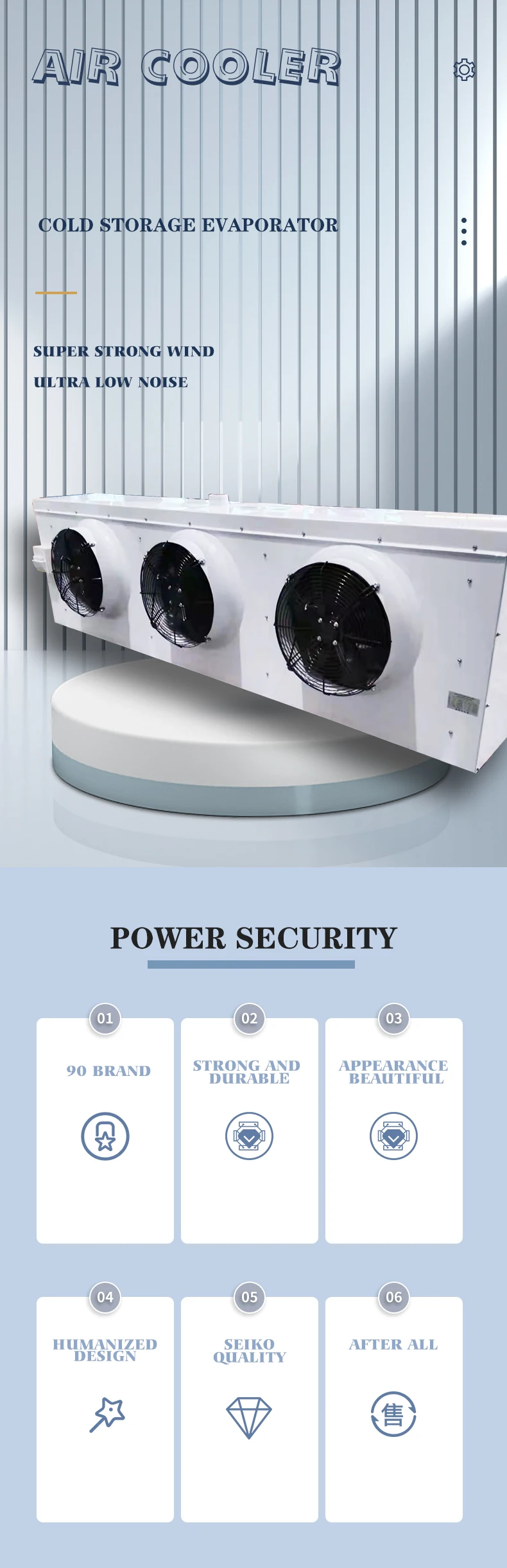 Small Refrigeration Air Evaporator, Ceiling, 220V/380V - detail 2