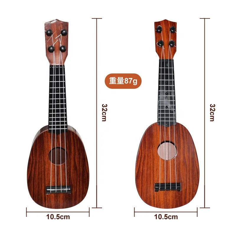 1-2 Kid's Simulation Instrument Mini Four Strings Toy Guitar Can Play Enlightenment Music Toys Musical Instrument Toys