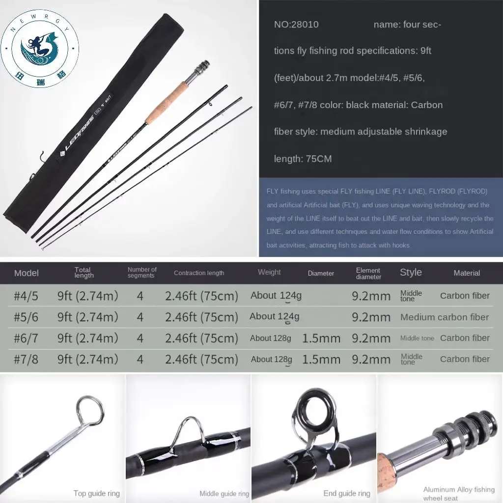 Newrgy Fly Fishing Combo Fly Fishing Rod And Reel Combo Set Fly Rod
