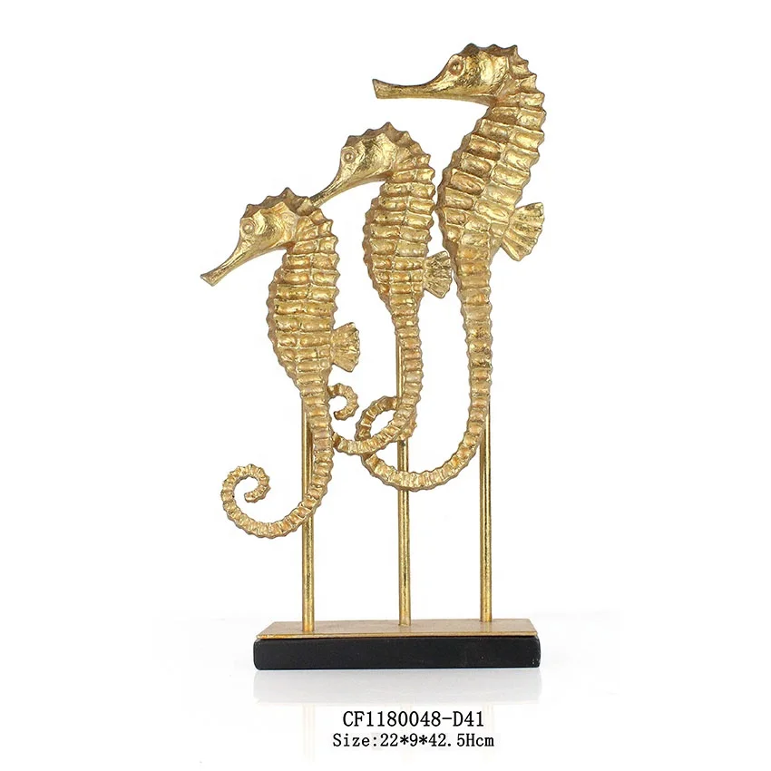 Resin decorative seahorse Statue home decor