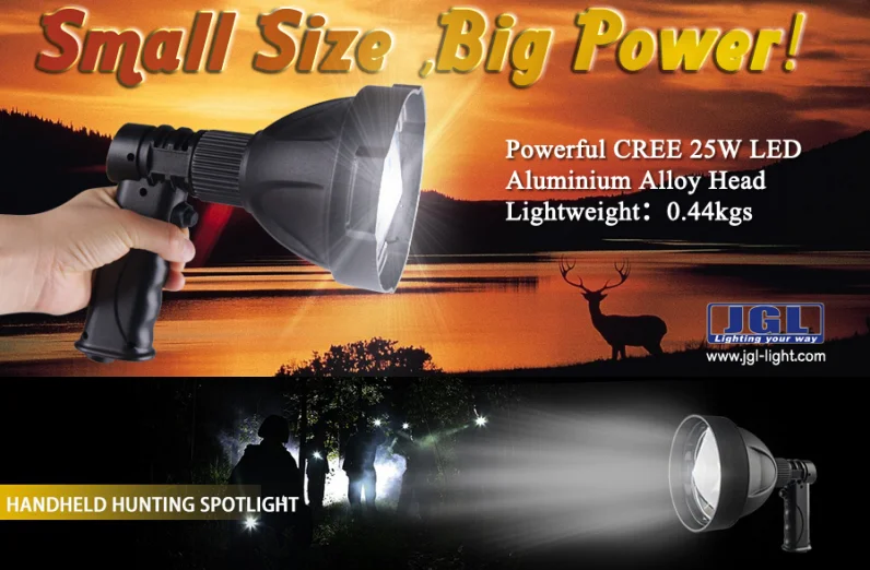 Rechargeable Flashlight 50000 Hours Life Span High Lumens Led Searchlight Waterproof Handheld Spotlight for Working Emergency