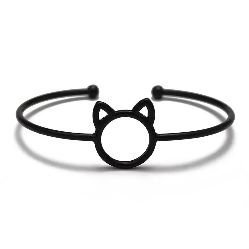 Muse Edelstahl Ziemlich Armreifen Frauen Cartoon Manschette Armreif Modeschmuck Schwarz Cartoon Katze Ohren Einstellbare Offnen Armreif Buy Edelstahl Blank Armreif Open Katze Armband Armreif Einstellbar Armband Armreif Product On Alibaba Com