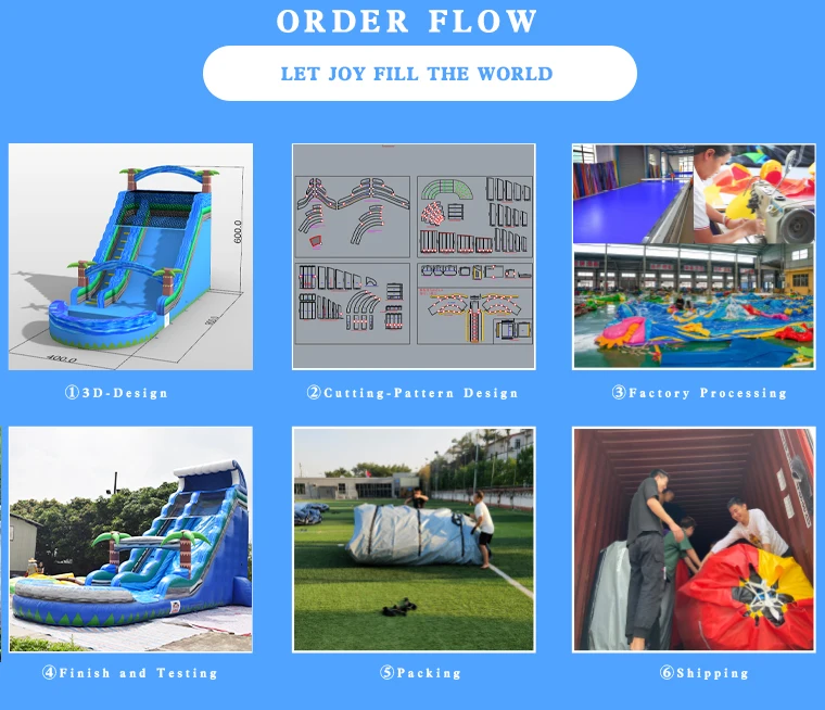 Custom Commercial PVC Inflatable Combo Outdoor Water Slide Pool Obstacle Course Inflatable Castle-for Fun and Games! details