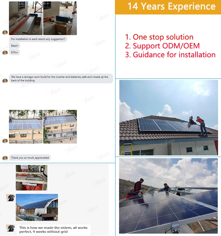 Anern Home Off Grid Solar Panel System Inverter Power System 5kw 10kw 20kw Solar Energy System for Home