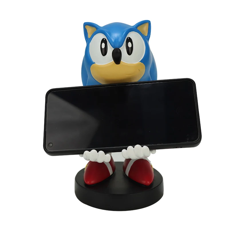 تمثال كرتوني مخصص وممتع من الراتينج للزينة الصناعية بنمط الحرفية لتكون حامل هاتف محمول وللتزيين على المكتب في المنزل أو المكتب