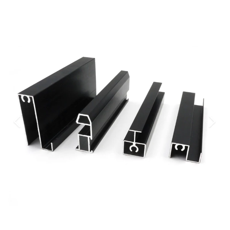 Customized Size Aluminum 6063 T3-T8 Alloy Profile Commercial Door ...