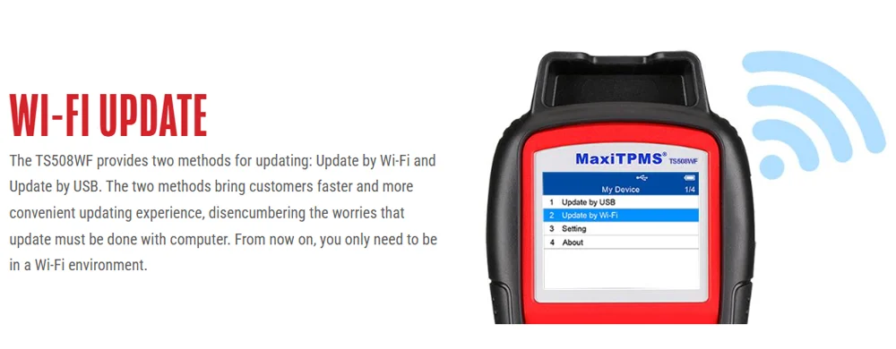 Versión de actualización 2024 de Autel TS508 TPMS herramienta WIFI actualización control de presión de neumáticos escáner de diagnóstico Autel MaxiTPMS TS508WF