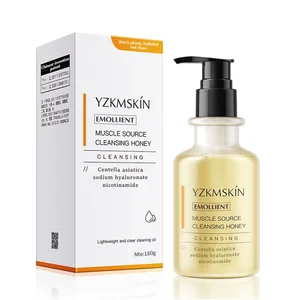 OEM/ODM Foam Cleaning Gently Hydrates Cleansing Honey Facial Cleanser Plant Extract Remove Acne Sensitive Skin Care Facial Wash