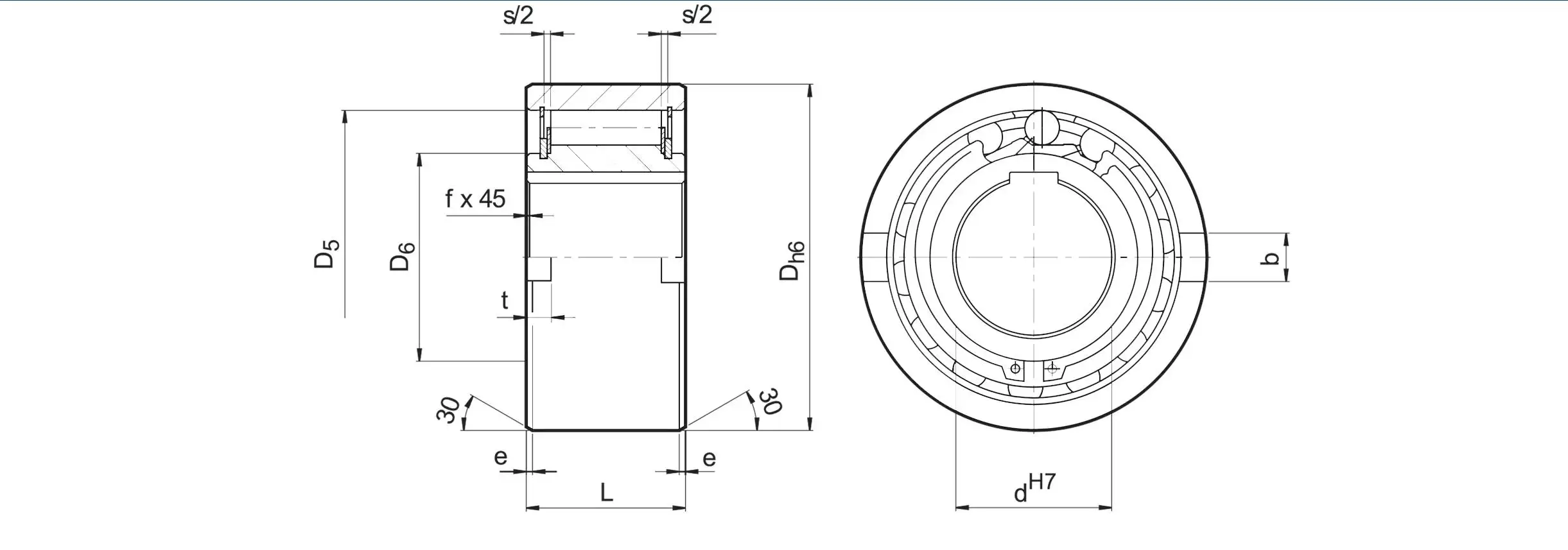 AE 55 AE55 Overrunning Sprag Freewheel Clutch Bearing one Way