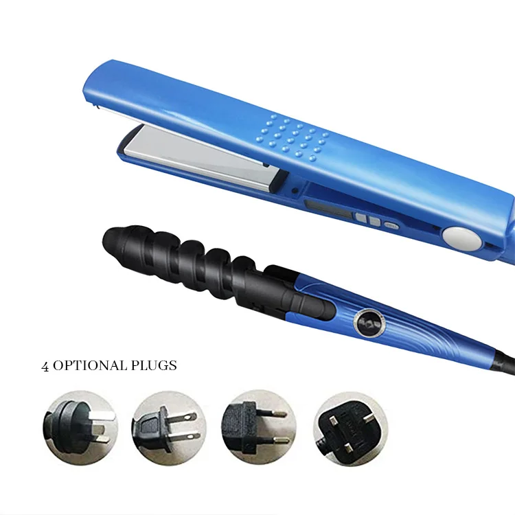 Mesky Private Label Flat Iron Wholesale 450 Fahrenheit 1/4 Nano Titanium Plates Digital Ionic Hair Straightener