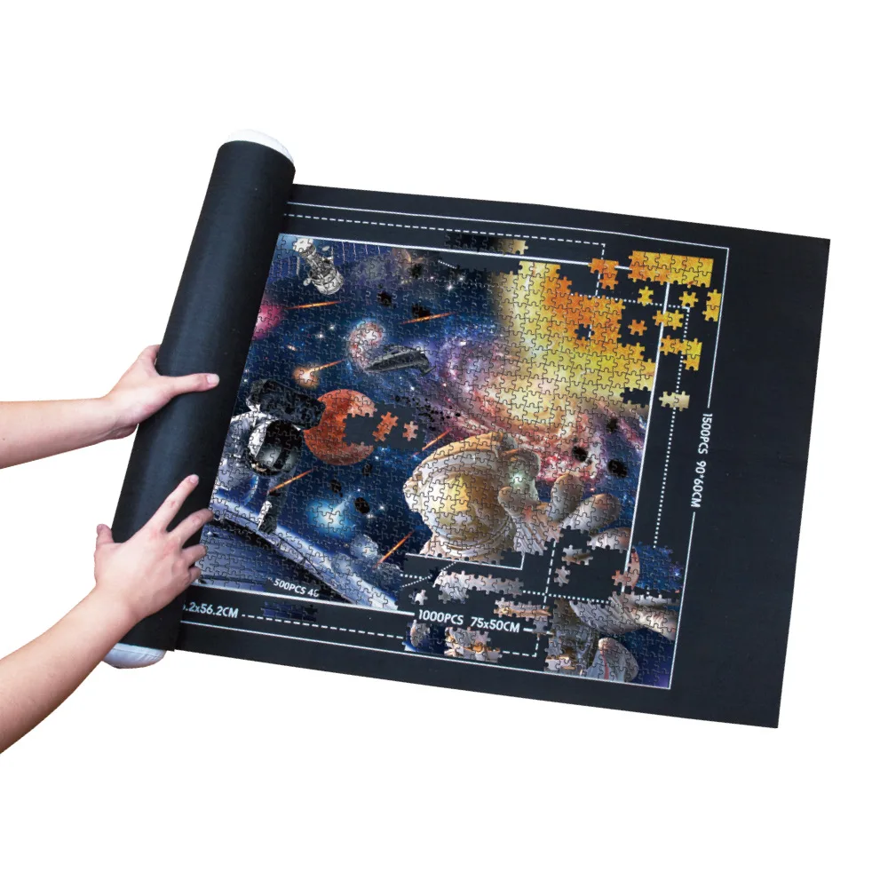 Wholesale 30" X 48" Thick Puzzle Saver Mat Felt Puzzle Mat Roll Up Play